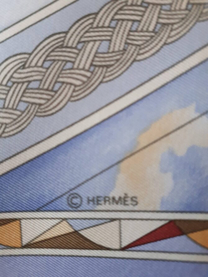 Carré Hermès soie Frégates magnifiques par Dominik A Jarlégant 2004 – Image 3