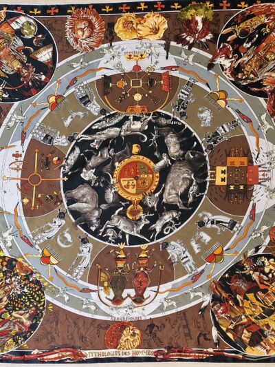 carré Hermès mythologie des hommes rouges
