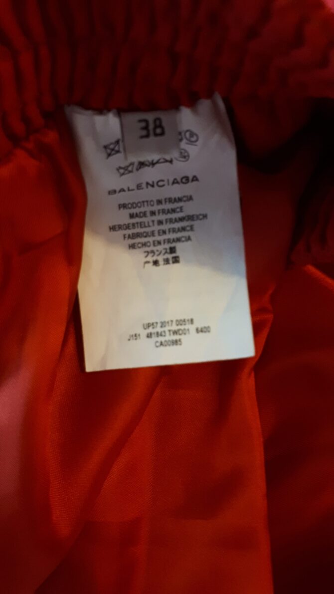 Jupe longue Balenciaga plissé permanent taille 38 – Image 5