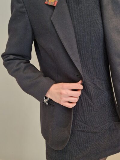 Veste  Hermès vintage d'après le carré Scotland par Ledoux