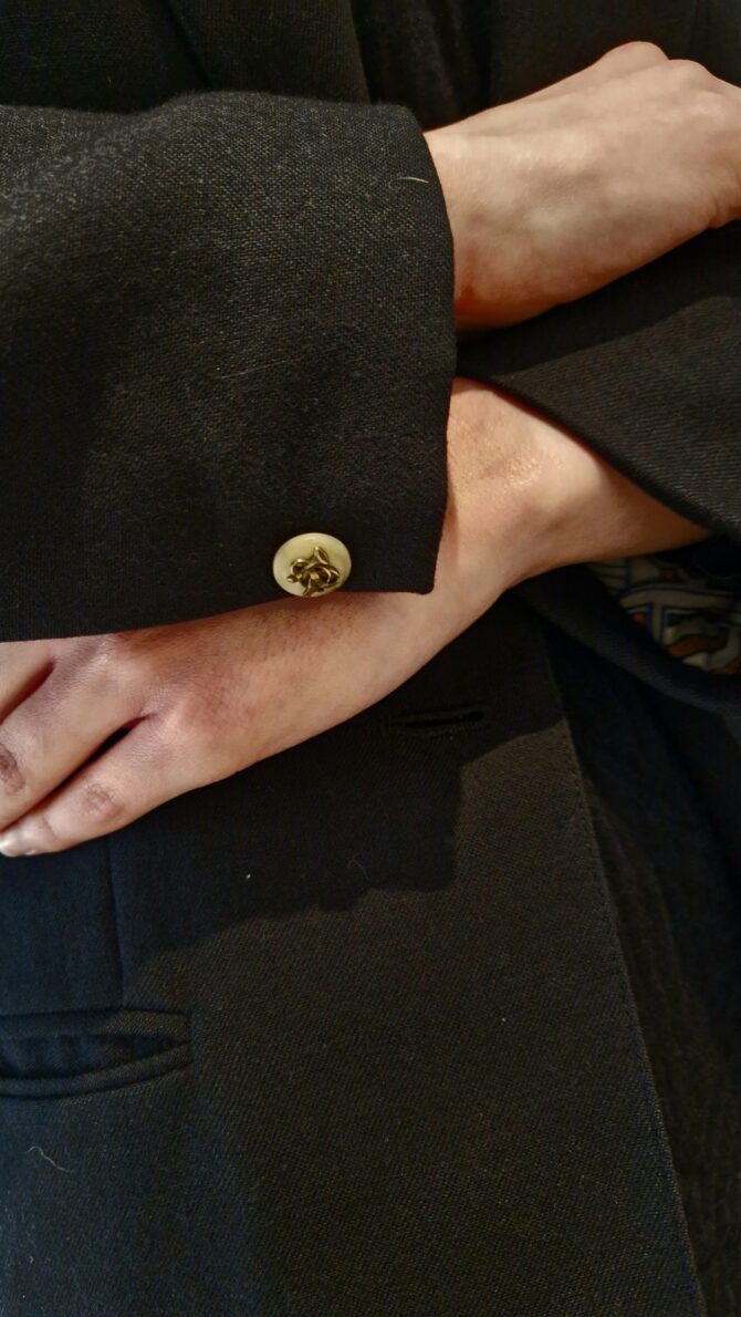 Veste  Hermès vintage d'après le carré Scotland par Ledoux – Image 6