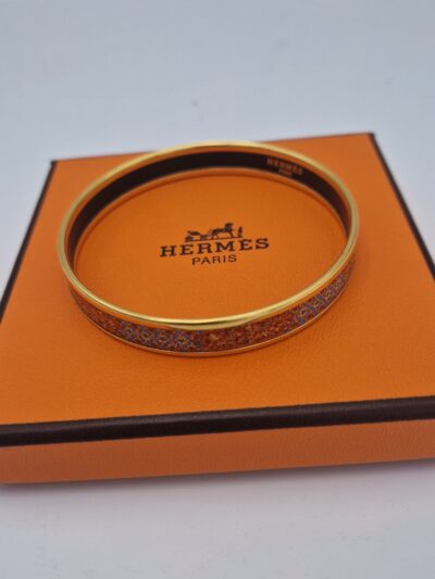 Bracelet HERMES émaillé, livré dans sa boite. Etat parfait