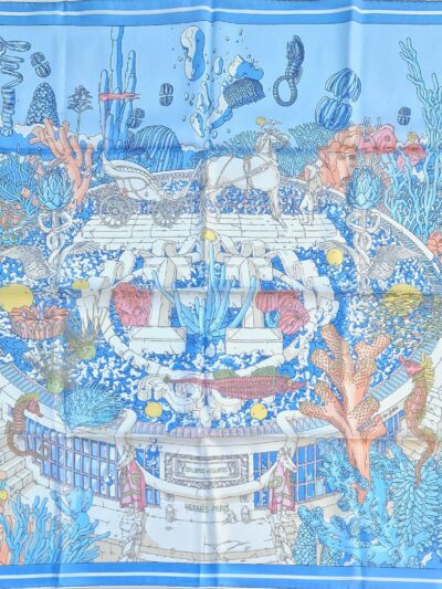 Carré Hermès Etat neuf EX LIBRIS ATLANTIS 70 par Ugo Gattoni