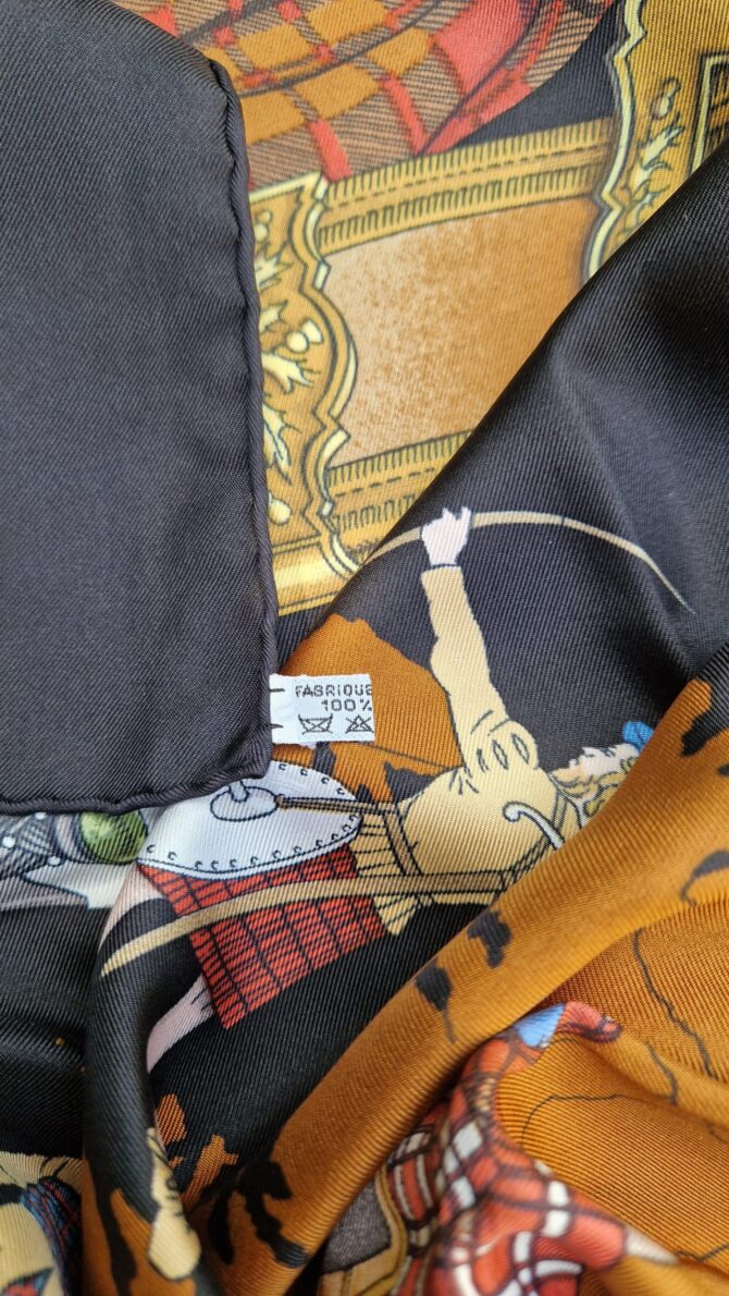 Carré Hermès soie Scotland par Philippe Ledoux 1963 – Image 9
