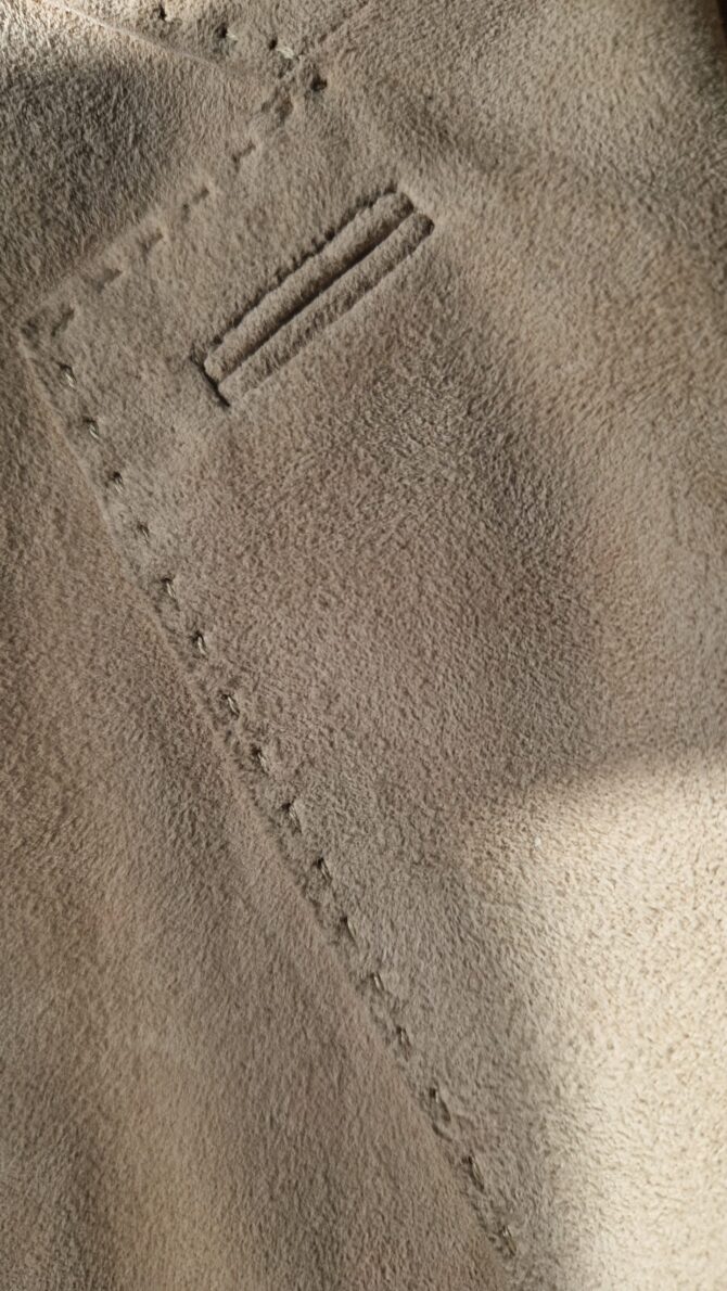 Veste Hermès en peau et tricot vintage – Image 6