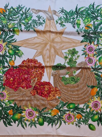 foulard hermès les passiflores par valérie dawlat dumoulin