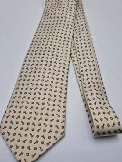 Cravate Hermès motif boulons