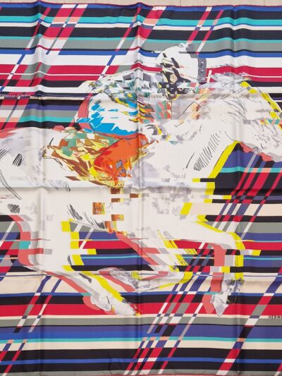 Carré hermès photo finish par dimitri rybaltchenko