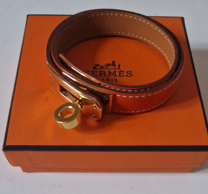 Bracelet Hermès ,modèle Kelly double tour