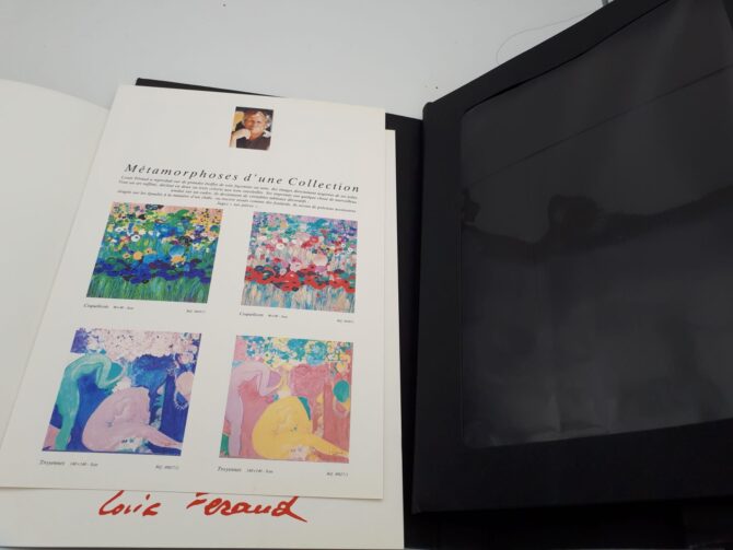 Foulard en soie Louis Féraud Les coquelicots – Image 8