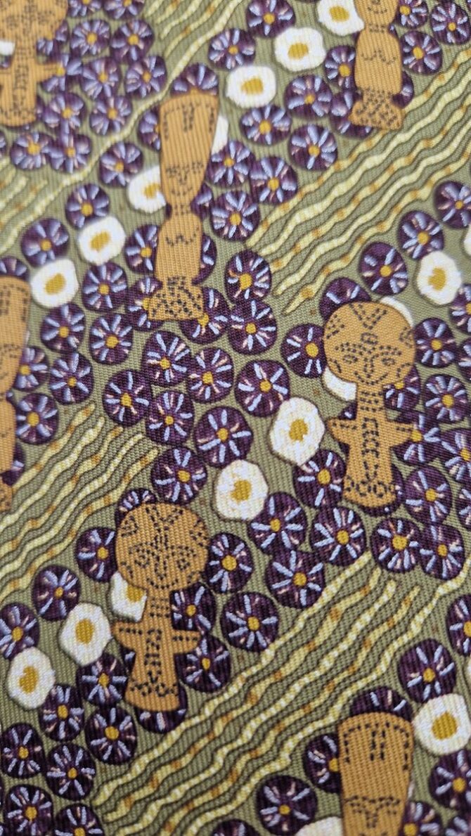 Rare cravate Hermès . Thème art africain – Image 6