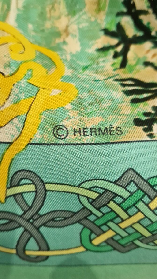 Carré Hermès Plumes de l' Ouest par Kermit Oliver. – Image 8