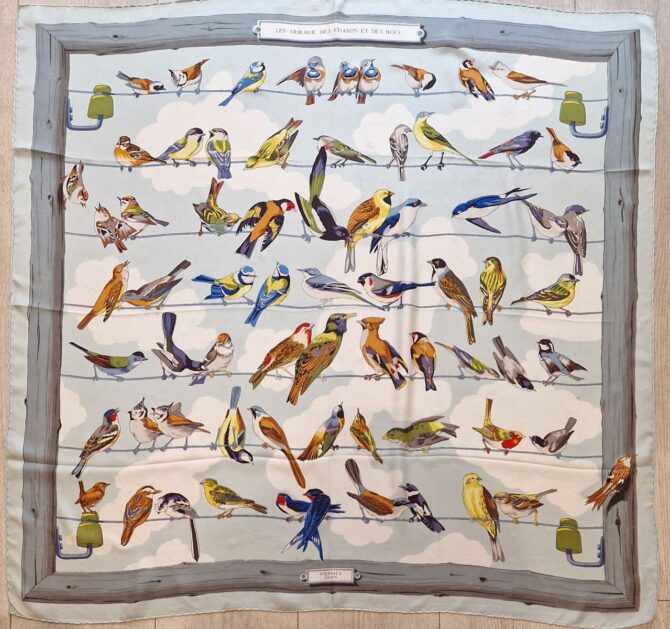 carré Hermès oiseaux des bois et des champs