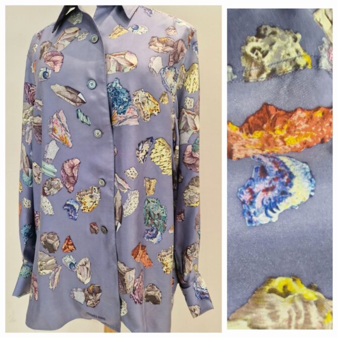 Chemisier Hermès Les minéraux