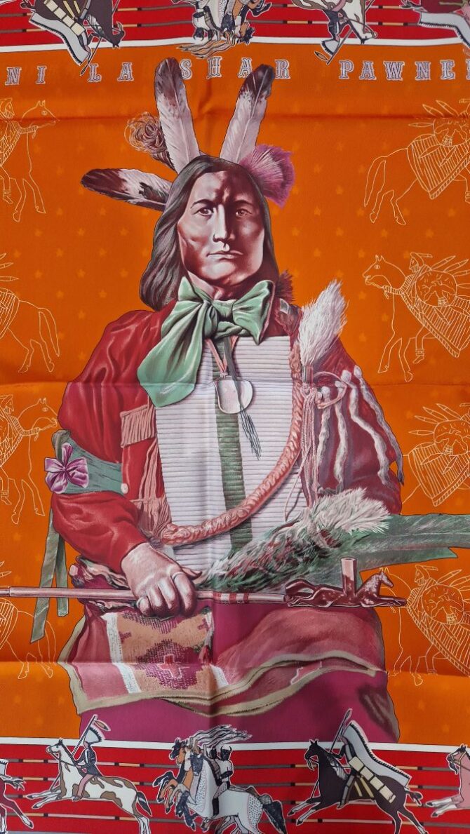 carre hermès l'indien la shar pawnee
