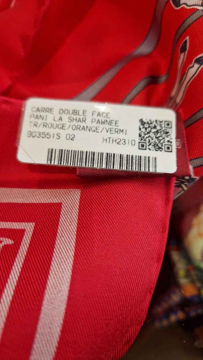 carre hermès l'indien la shar pawnee
