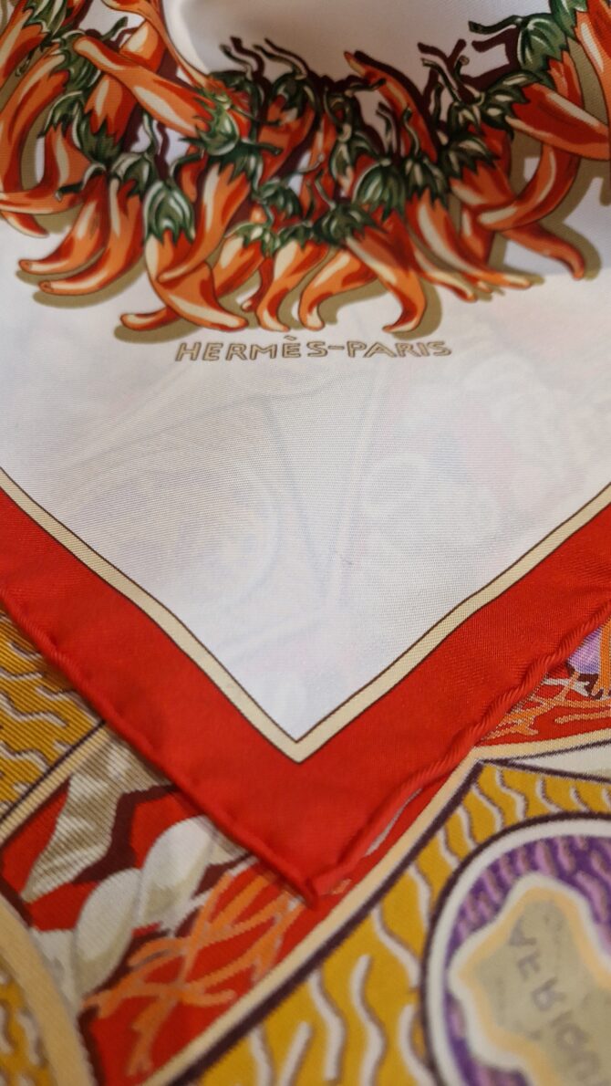 Carré Hermès Aux pays des épices par Annie Faivre 2001 – Image 6