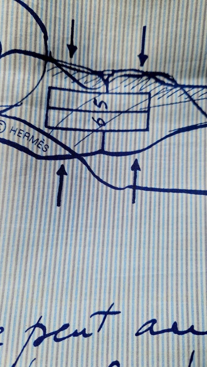 Châle Hermès en soie plume ou summertwill Le pégase – Image 7