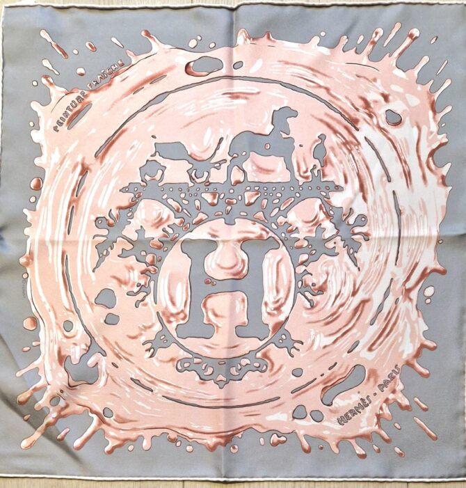 peinture fraîche carré hermès