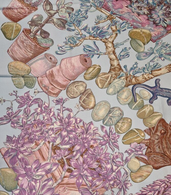 Carré Hermès Jardin secret dessiné par Valérie Dawlat -Dumoulin – Image 2