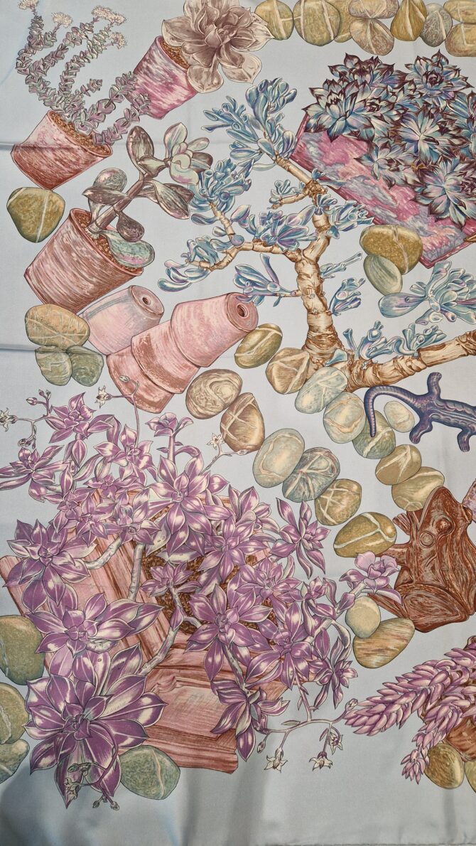 Carré Hermès Jardin secret dessiné par Valérie Dawlat -Dumoulin – Image 3