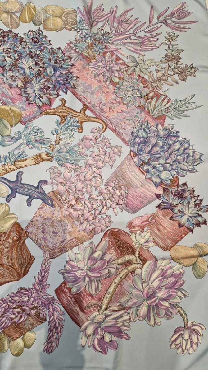 Carré Hermès Jardin secret dessiné par Valérie Dawlat -Dumoulin – Image 4