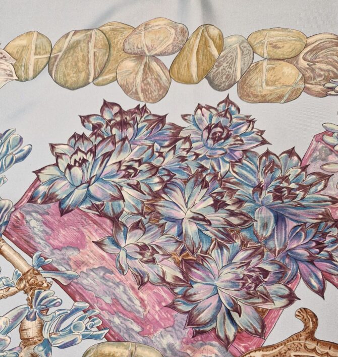 Carré Hermès Jardin secret dessiné par Valérie Dawlat -Dumoulin – Image 6