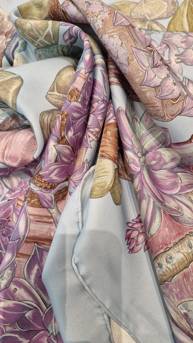 Carré Hermès Jardin secret dessiné par Valérie Dawlat -Dumoulin – Image 8
