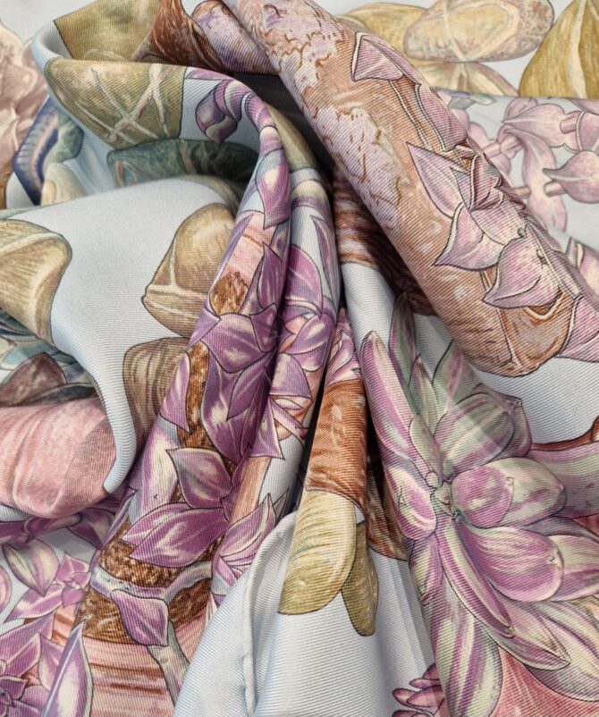 Carré Hermès Jardin secret dessiné par Valérie Dawlat -Dumoulin – Image 7