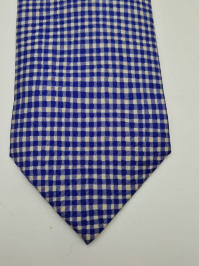 cravate hermès à carreaux