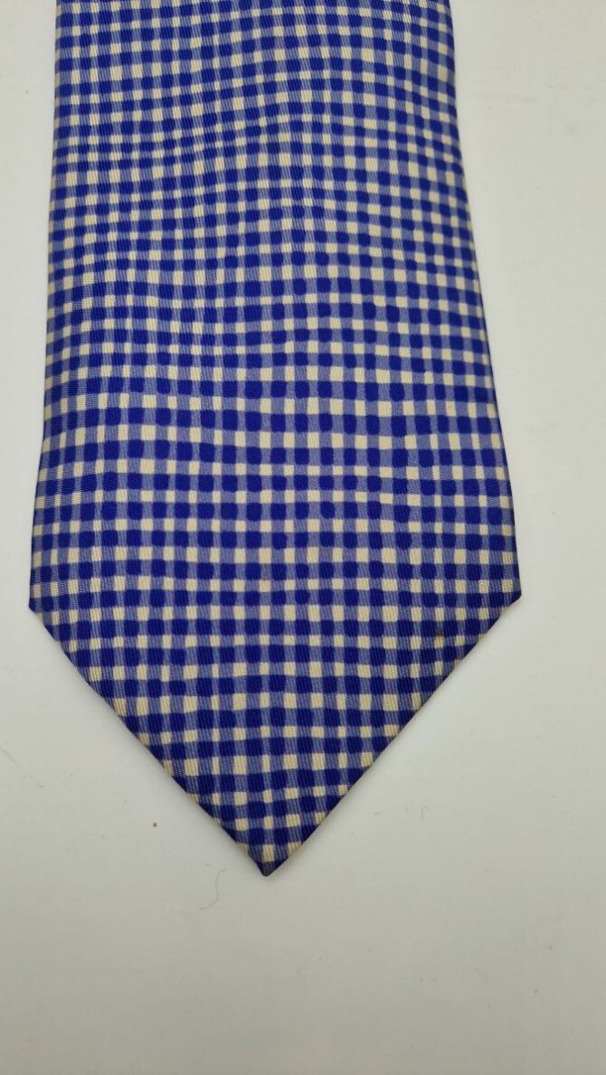 cravate hermès à carreaux