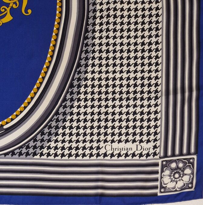 Foulard DIOR en soie vintage à l'état neuf – Image 4