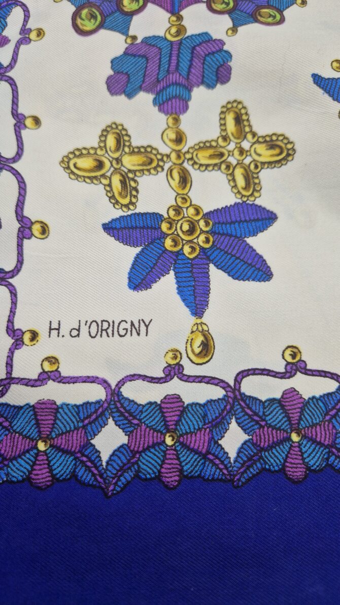 Echarpe Hermès  Arabesques dessinée par Henri d’Origny – Image 5