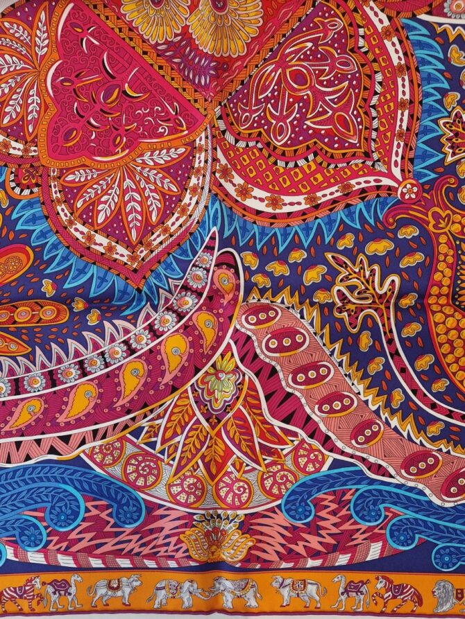 Carré Hermès Le Jardin de la Maharani par Annie Faivre 2017 – Image 4