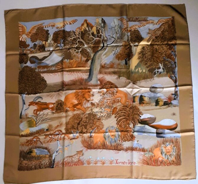 carré hermès nuba mountain