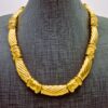 collier vintage carven plaqu" or et strass