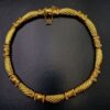 collier vintage carven plaqu" or et strass