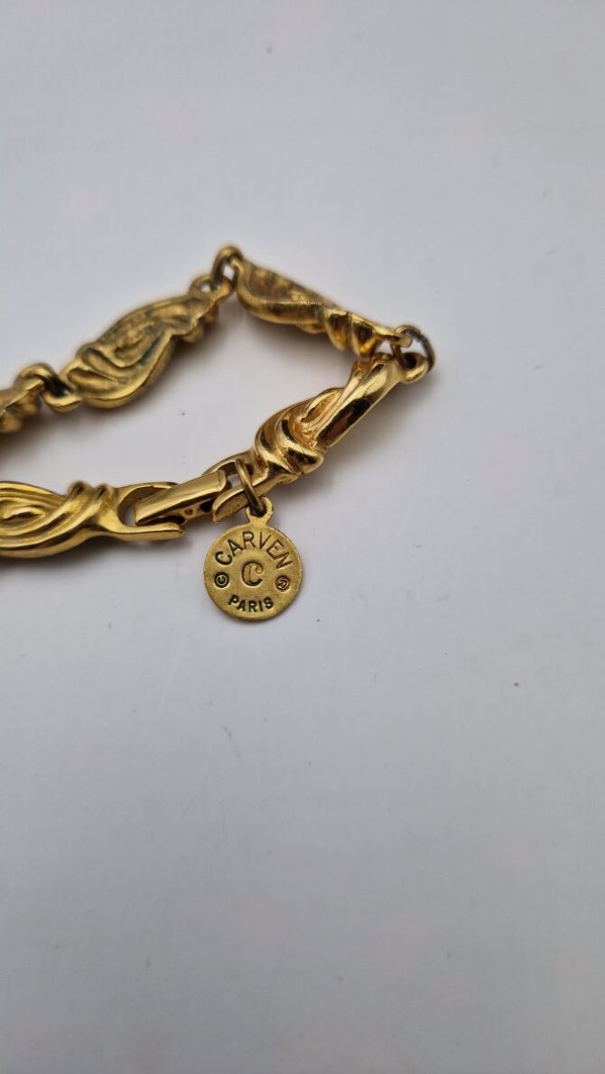Collier Carven vintage plaqué or – Image 2