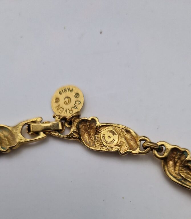 Collier Carven vintage plaqué or – Image 5