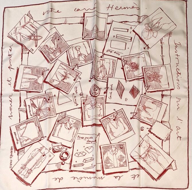 Le carré Hermès Instructions sur l'art de nouer et porter votre carré Hermès
