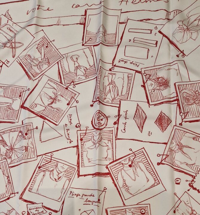 Carré Hermès Instructions sur l'art de nouer et porter votre carré Hermès – Image 3