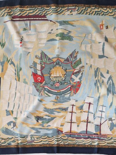 carré hermès marine naive