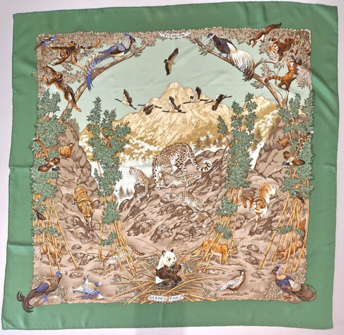 Carré Hermès Sichuan par Robert Dallet 1995