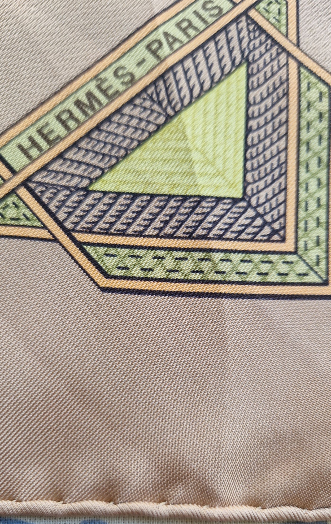 Carré Hermès Cuirs du désert par Françoise de la Perrière 1988 – Image 3