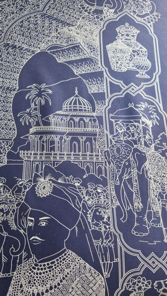 Carré Hermès Trésors des maharadjahs par Catherine Baschet 1996 – Image 5