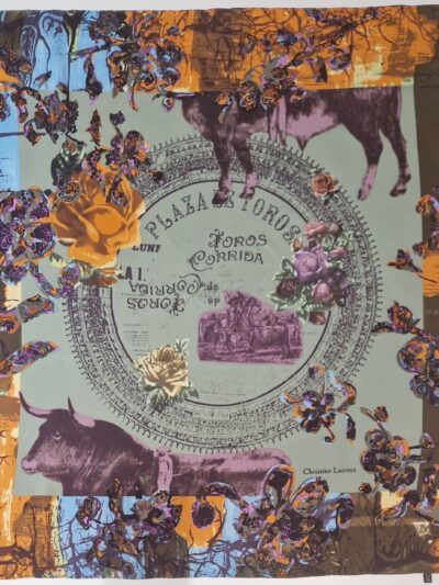 Foulard en soie tauromachie par Christian Lacroix