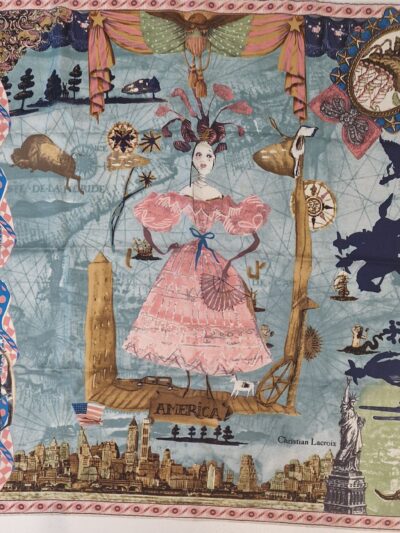 Foulard en soie America par Christian Lacroix