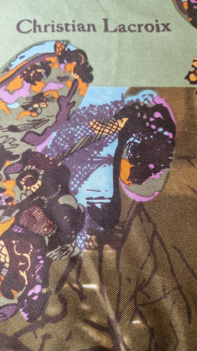 Foulard en soie Plaza de Toros par Christian Lacroix – Image 3