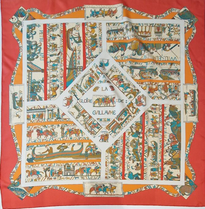 A la gloire de Guillaume Rare carré Hermès par Loic Dubigeon 1991