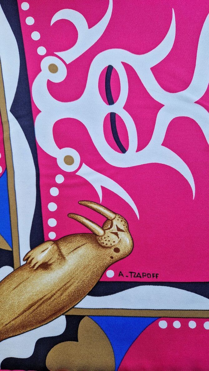 Carré Hermès Le regard de l'arctique dessiné par Antoine Tzapoff 2019 – Image 4